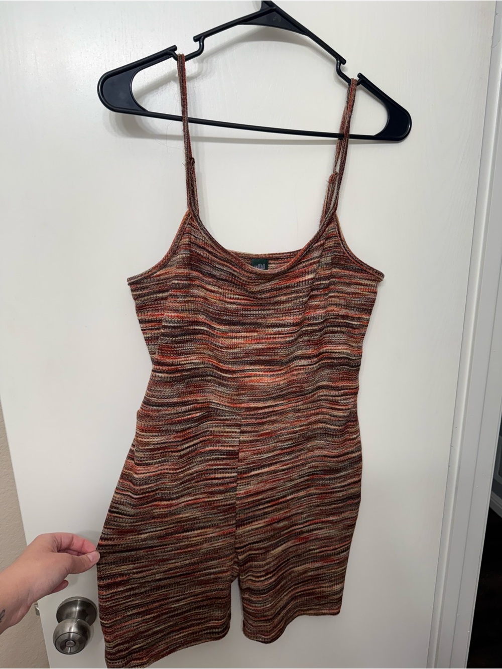 wild fable Striped Knit Romper in Rust Multi